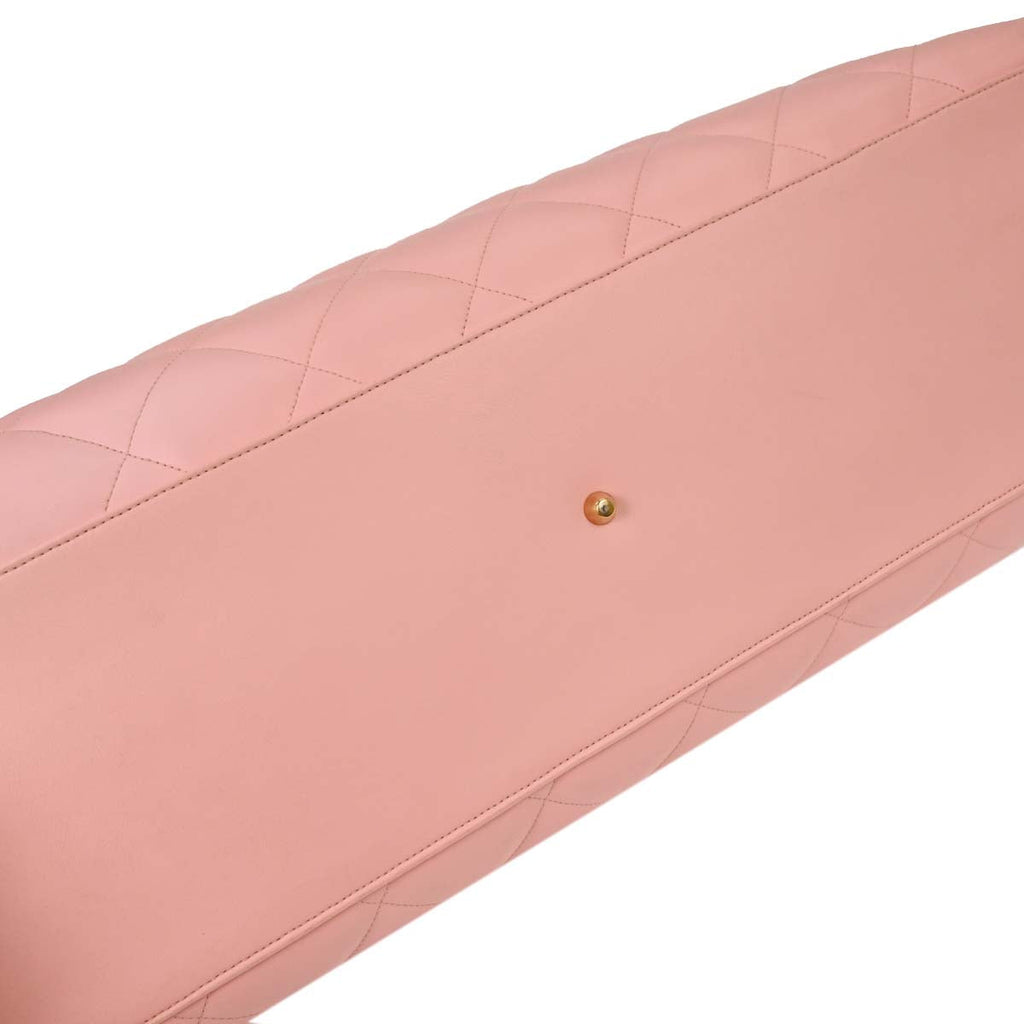 Chanel 1994-1996 Pink Calfskin Bowling Bag