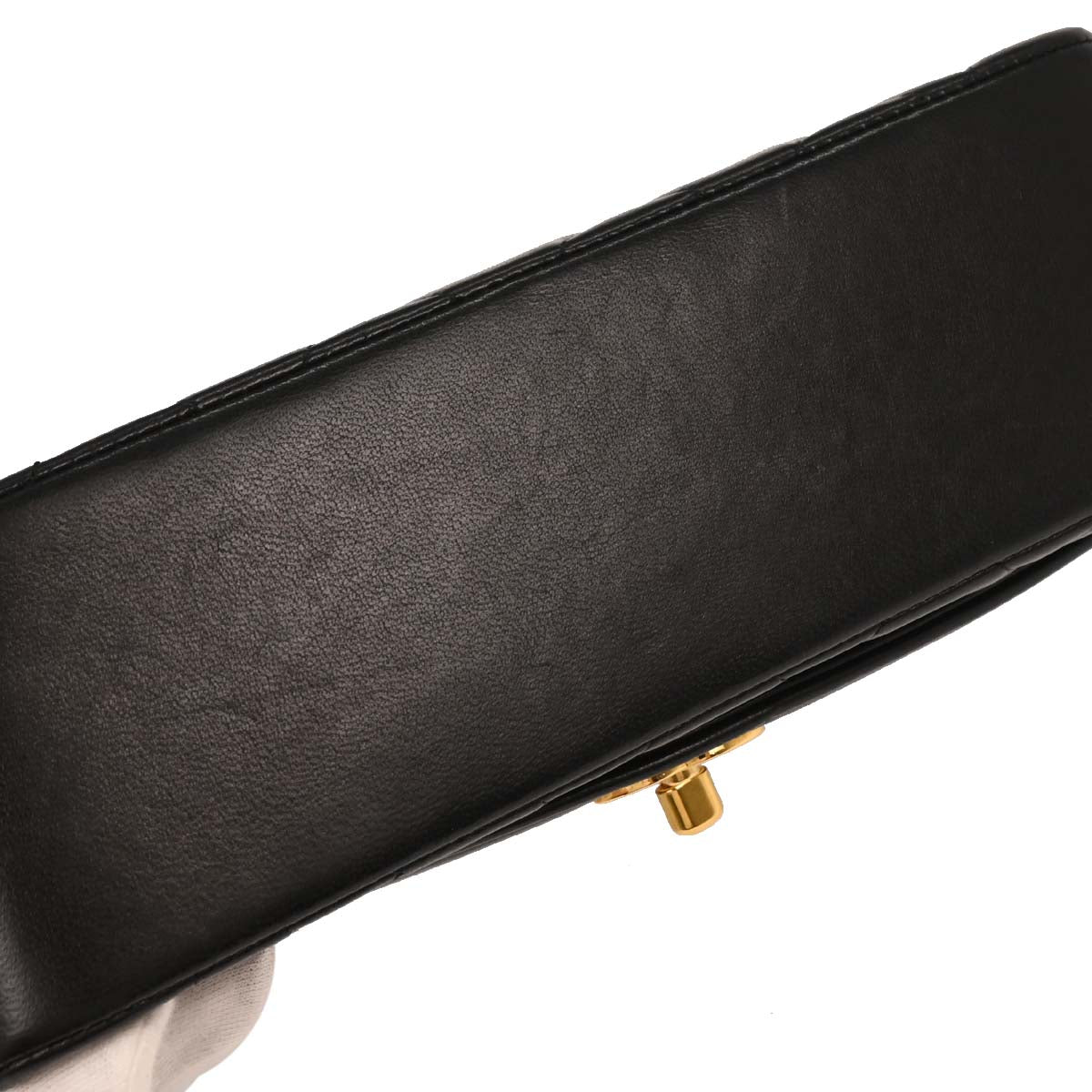 Chanel 1996-1997 Black Lambskin Small Diana Shoulder Bag