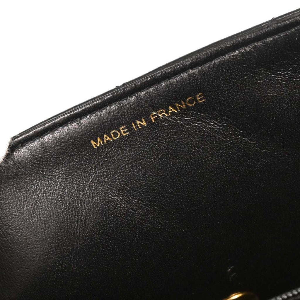 Chanel 1996-1997 Black Lambskin Small Diana Shoulder Bag