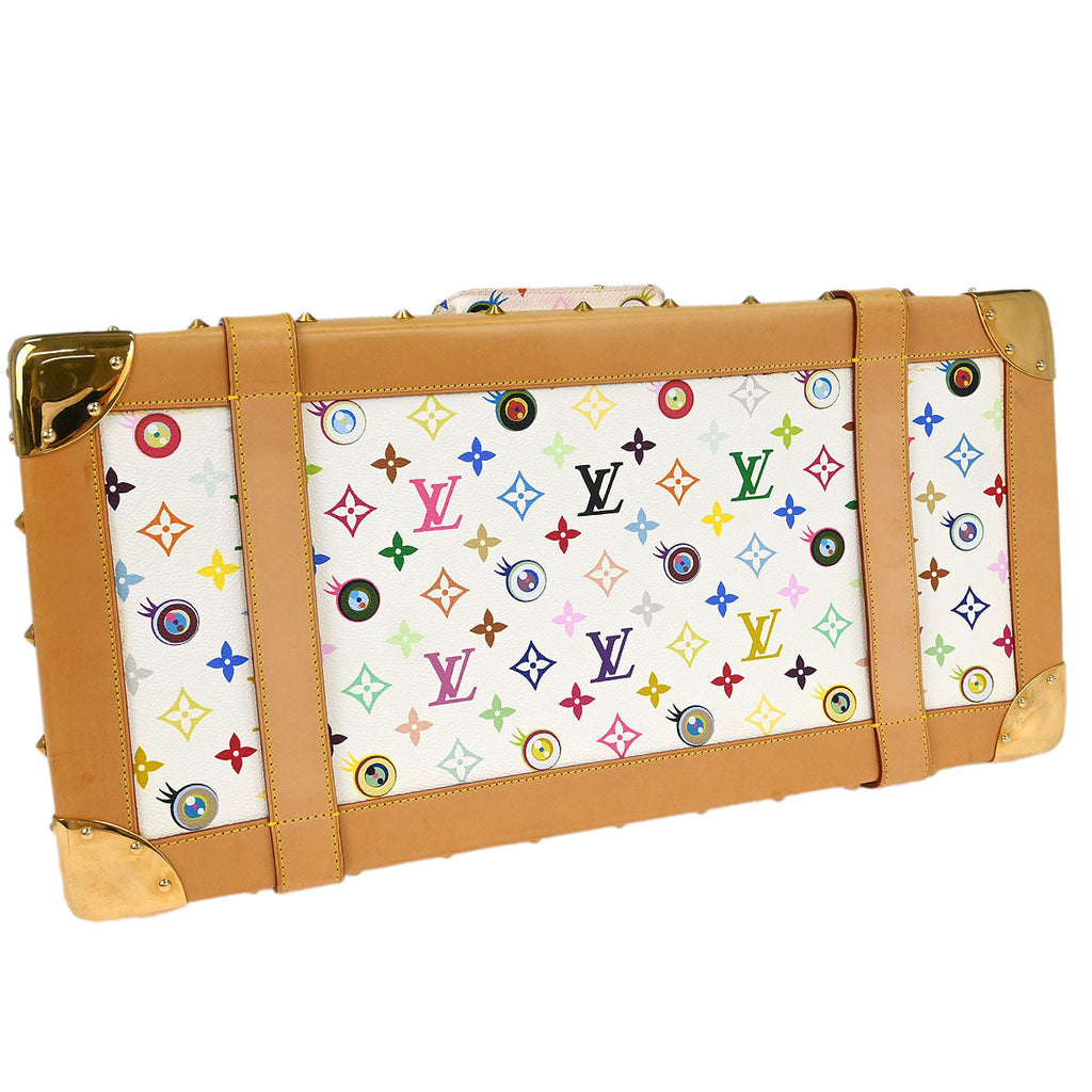 Louis Vuitton 2003 White Eye Love Monogram Sac Gigantic Handbag M92057