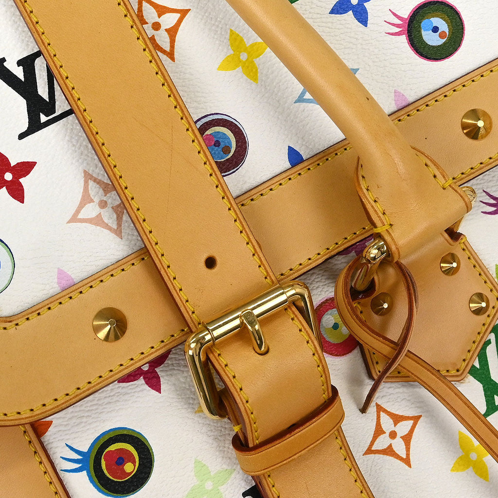 Louis Vuitton 2003 White Eye Love Monogram Sac Gigantic Handbag M92057