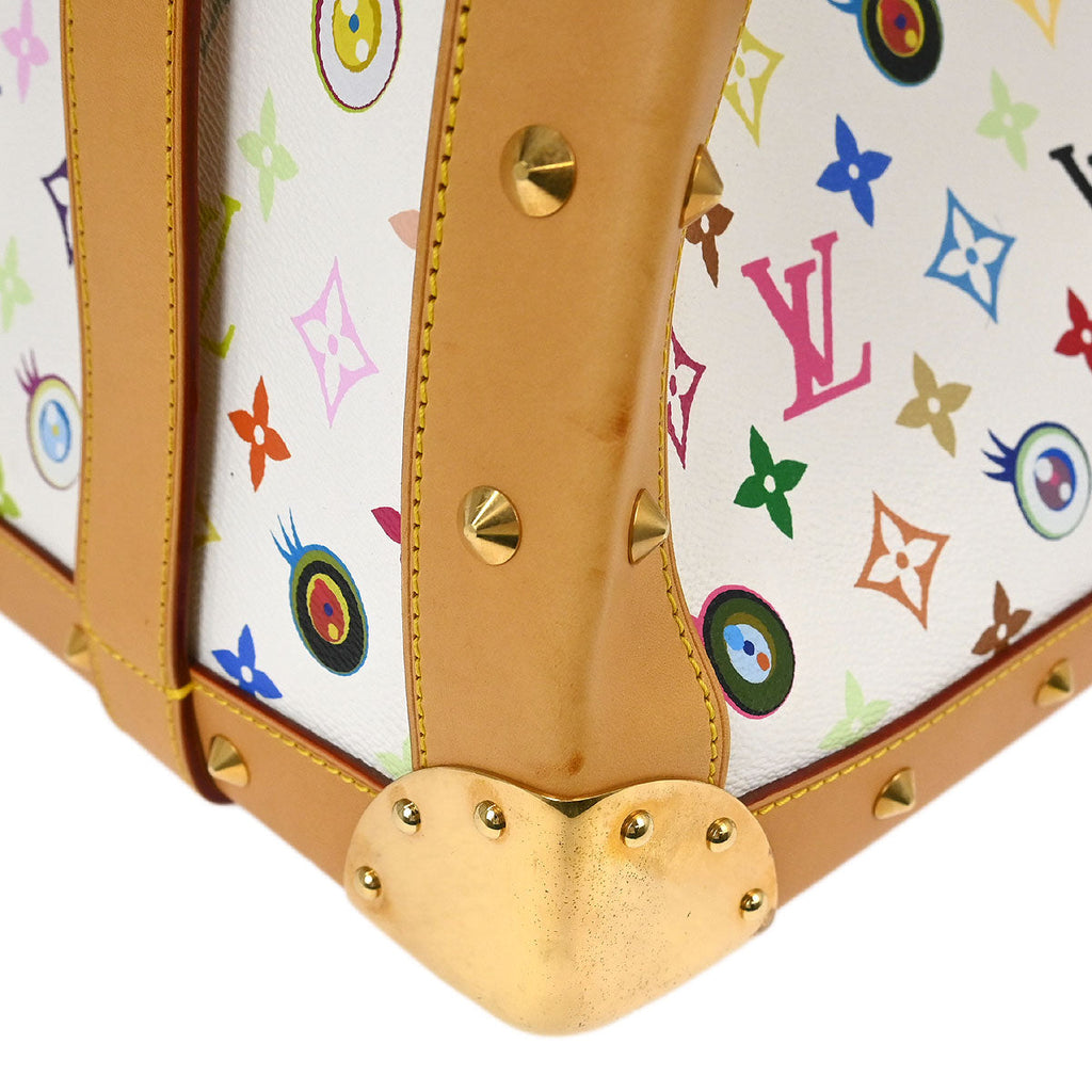 Louis Vuitton 2003 White Eye Love Monogram Sac Gigantic Handbag M92057