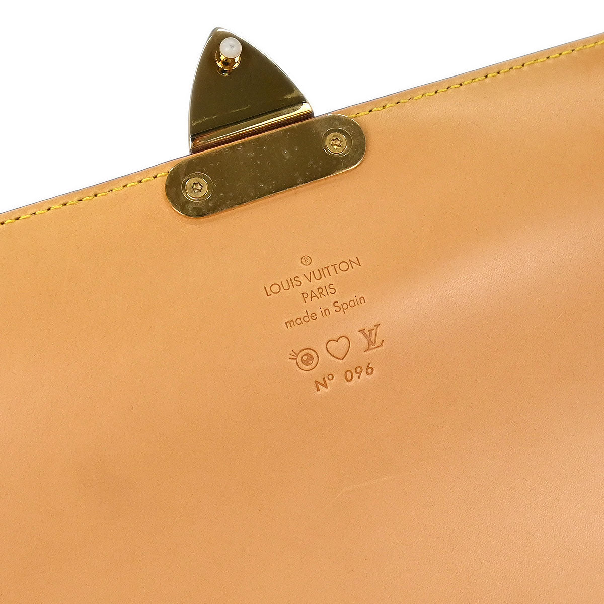 Louis Vuitton 2003 White Eye Love Monogram Sac Gigantic Handbag M92057
