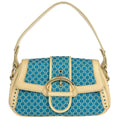 Celine * Blue Canvas Macadam Handbag
