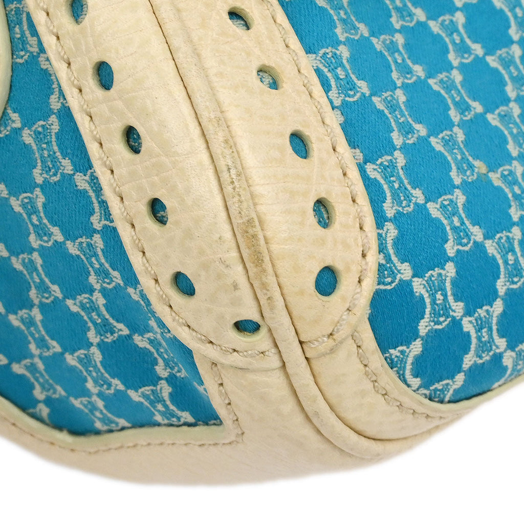 Celine * Blue Canvas Macadam Handbag