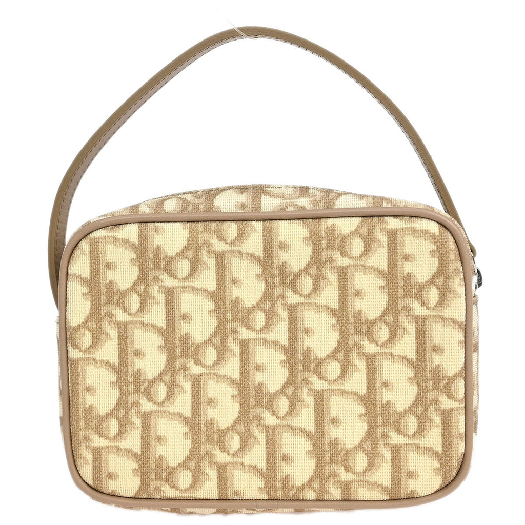 Christian Dior 2005 Ivory PVC Trotter Pouch Handbag