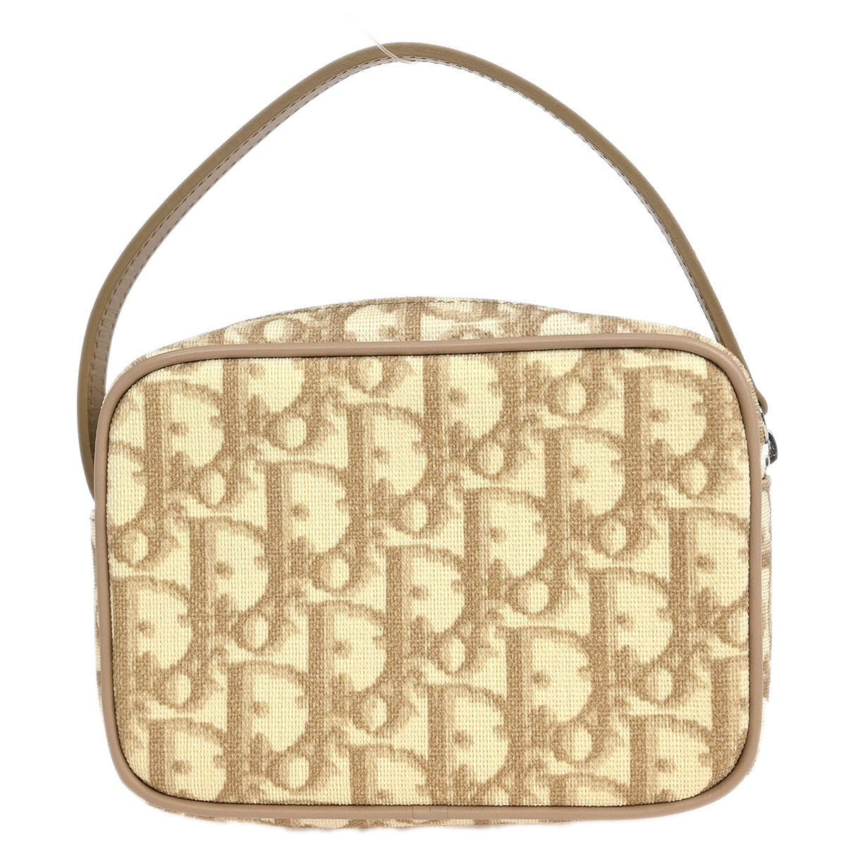 Christian Dior 2005 Ivory PVC Trotter Pouch Handbag