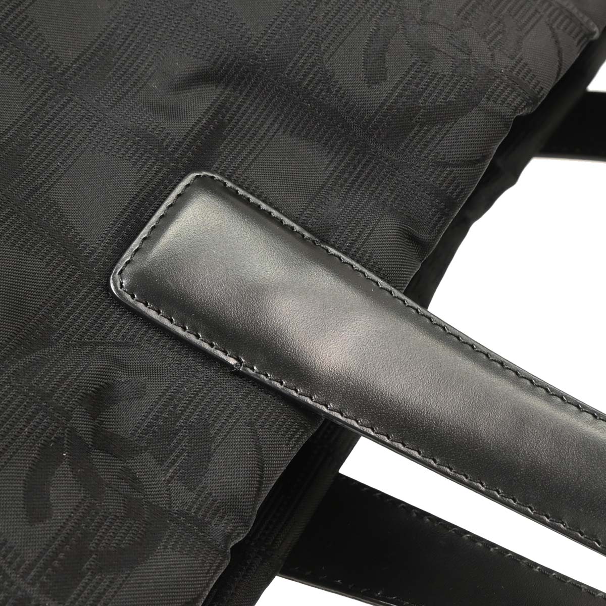 Chanel 2005-2006 Black Jacquard Nylon New Travel Line Tote Handbag