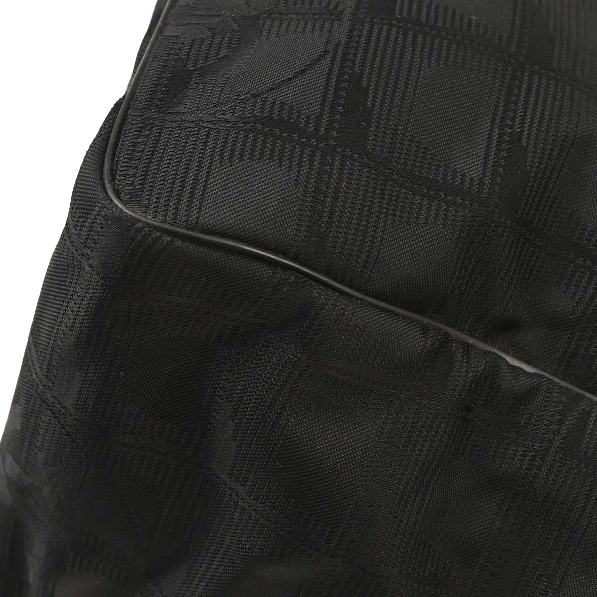 Chanel 2005-2006 Black Jacquard Nylon New Travel Line Tote Handbag