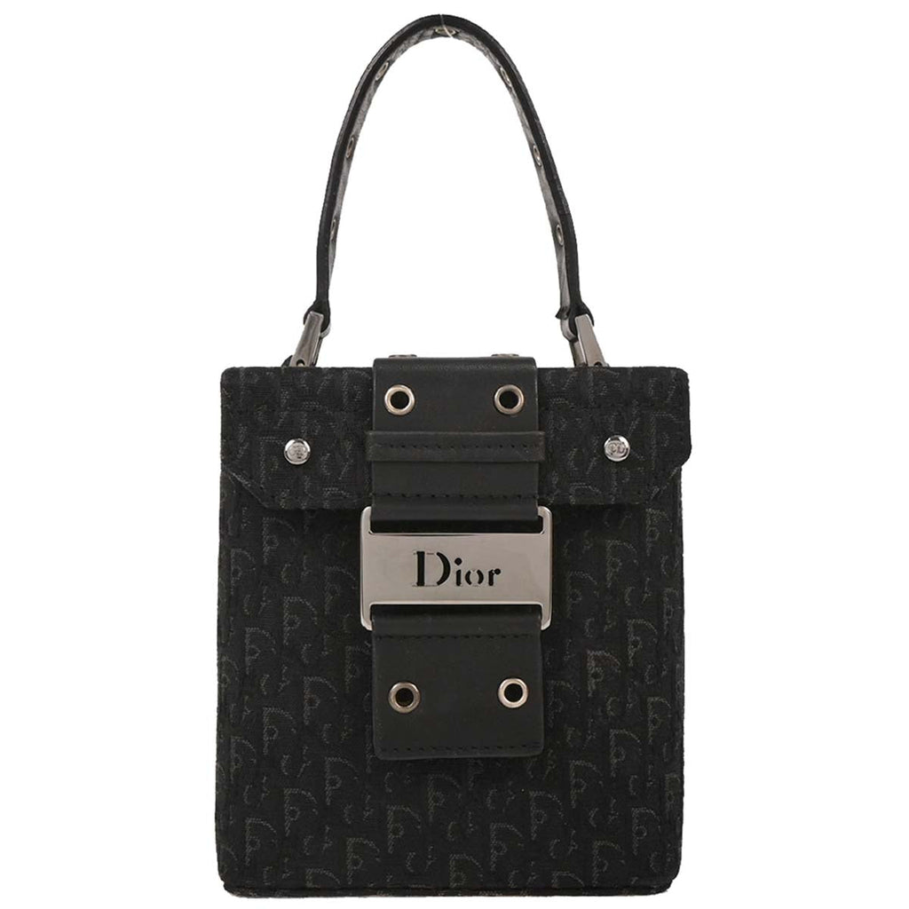 Christian Dior 2002 Black Street Chic Trotter Handbag