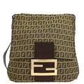 Fendi Brown Zucchino Shoulder Bag