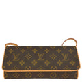 Louis Vuitton 2001 Monogram Pochette Twin GM Crossbody Bag M51852