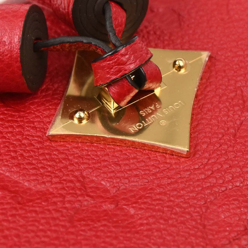 Louis Vuitton Red Monogram Empreinte Saintonge Crossbody M44606