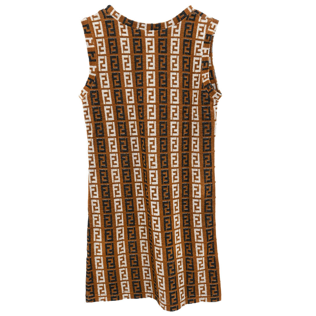 Fendi Sleeveless Dress Brown #44
