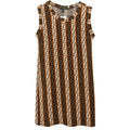 Fendi Sleeveless Dress Brown #42