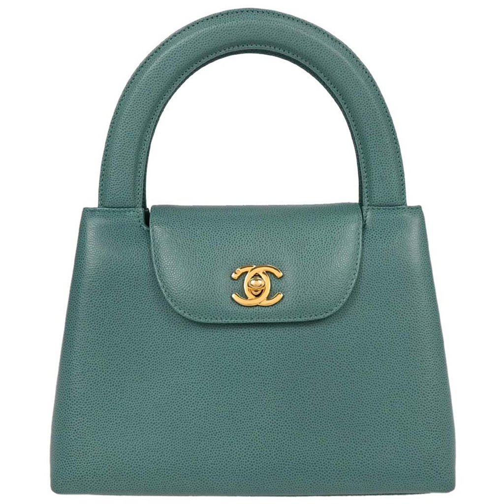 Chanel 1997-1999 Green Caviar Handbag