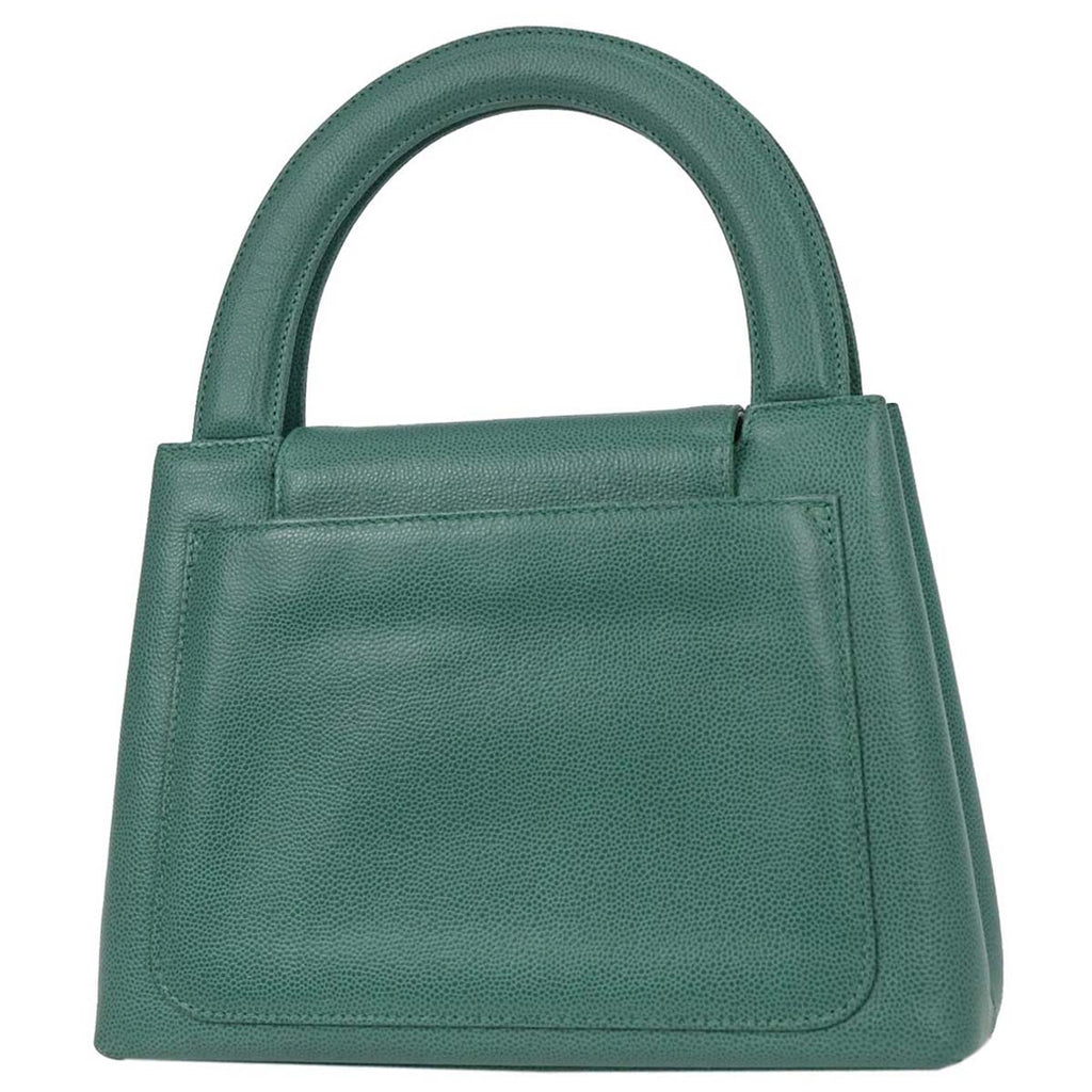 Chanel 1997-1999 Green Caviar Handbag