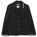 Chanel 1995 Single Breasted Jacket Black #38