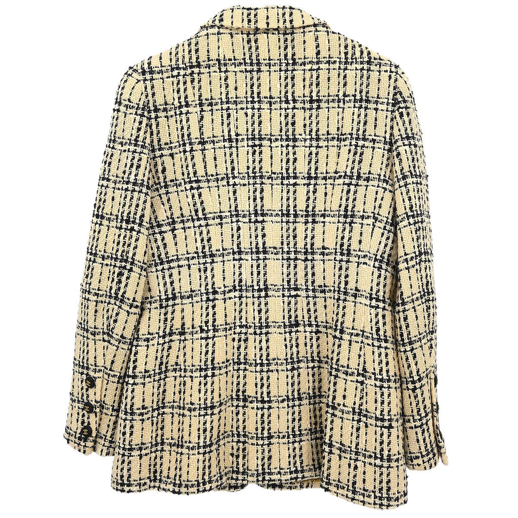 Chanel 1995 Single Breasted Jacket Ivory #42