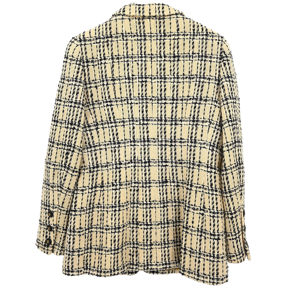 Chanel 1995 Single Breasted Jacket Ivory #42
