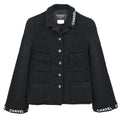 Chanel 1995 Single Breasted Jacket Black #38