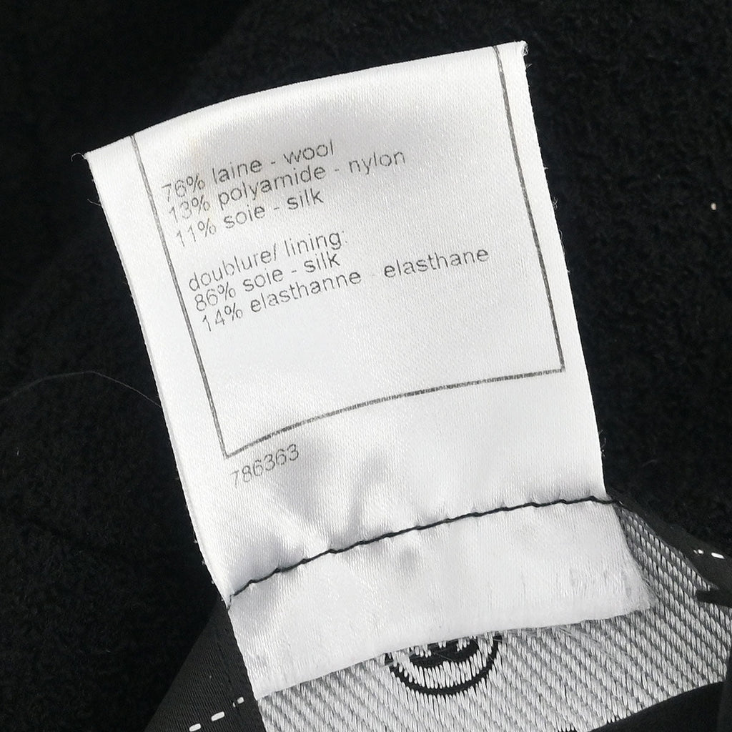 Chanel 2008 Single Breasted Jacket Black #38