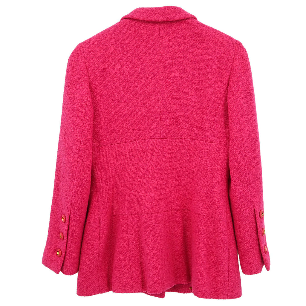 Chanel 1995 Single Breasted Jacket Pink #36