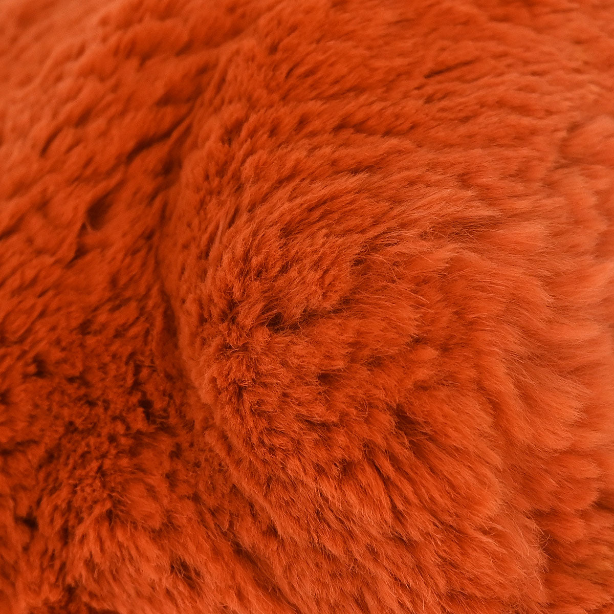 Chanel * Orange Rabbit Fur Tote Chain Handbag