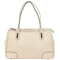 Gucci White Guccissima Handbag