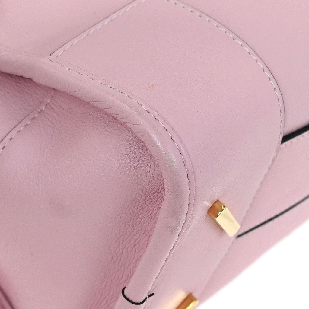 Loewe Pink Leather Amazona 28 2way Shoulder Handbag