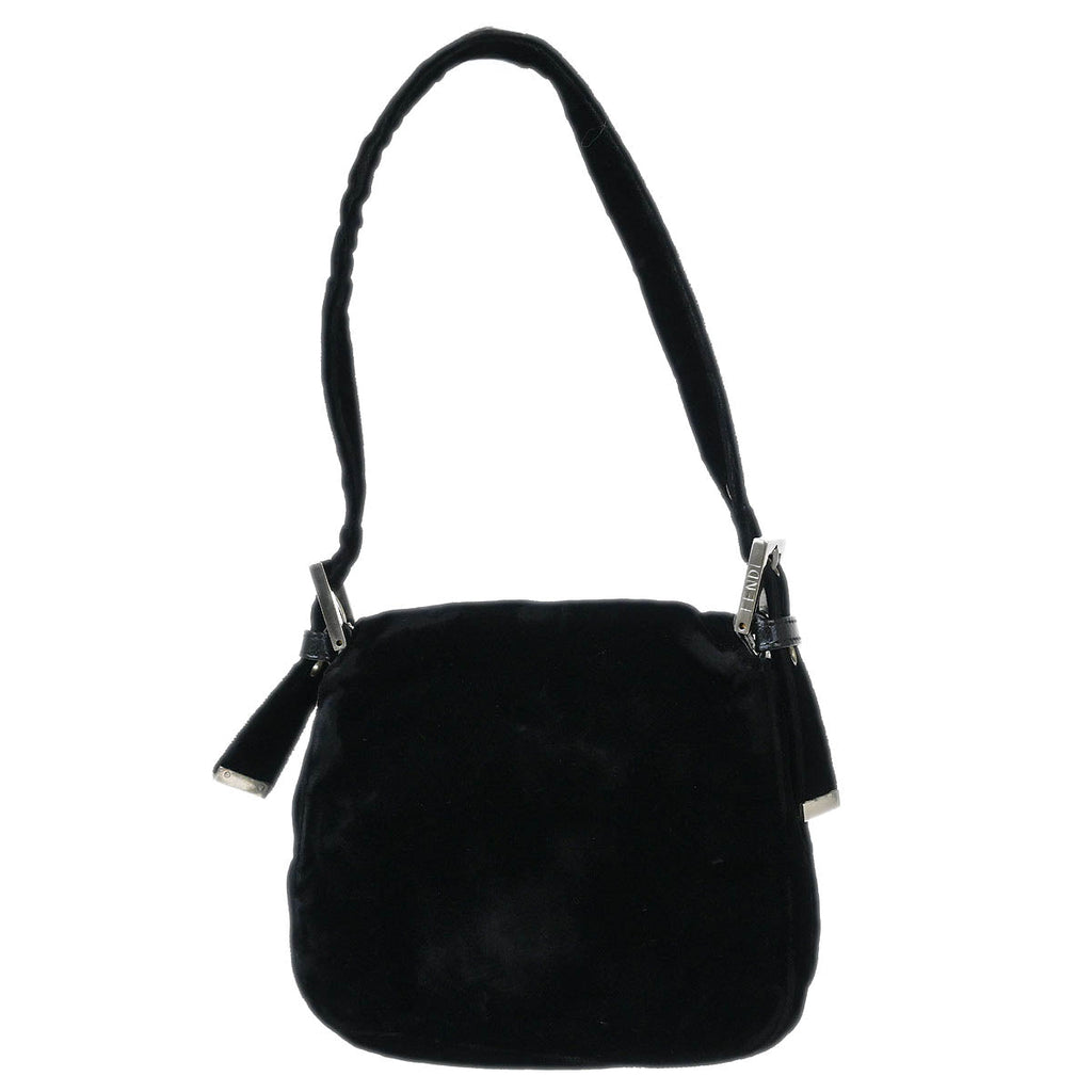 Fendi Black Velvet Handbag