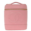 Chanel 2005-2006 Pink Calfskin Timeless Vanity Handbag