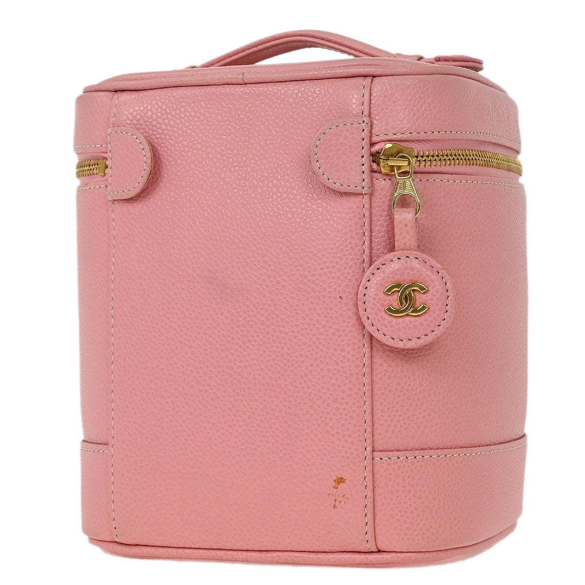 Chanel 2005-2006 Pink Calfskin Timeless Vanity Handbag