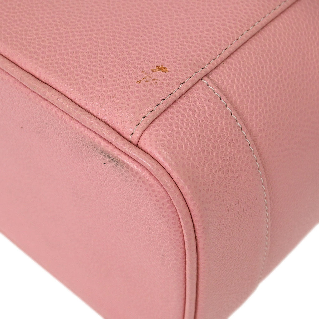 Chanel 2005-2006 Pink Calfskin Timeless Vanity Handbag