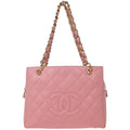 Chanel 2003-2004 Pink Caviar Petite Timeless Tote PTT Chain Handbag