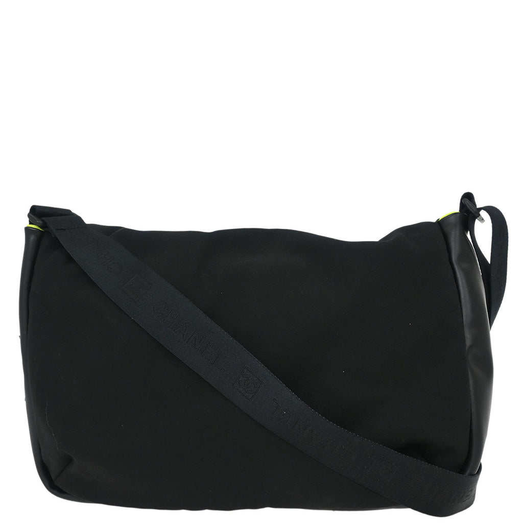 Chanel 2005-2006 Black Nylon Sport Line Shoulder Bag