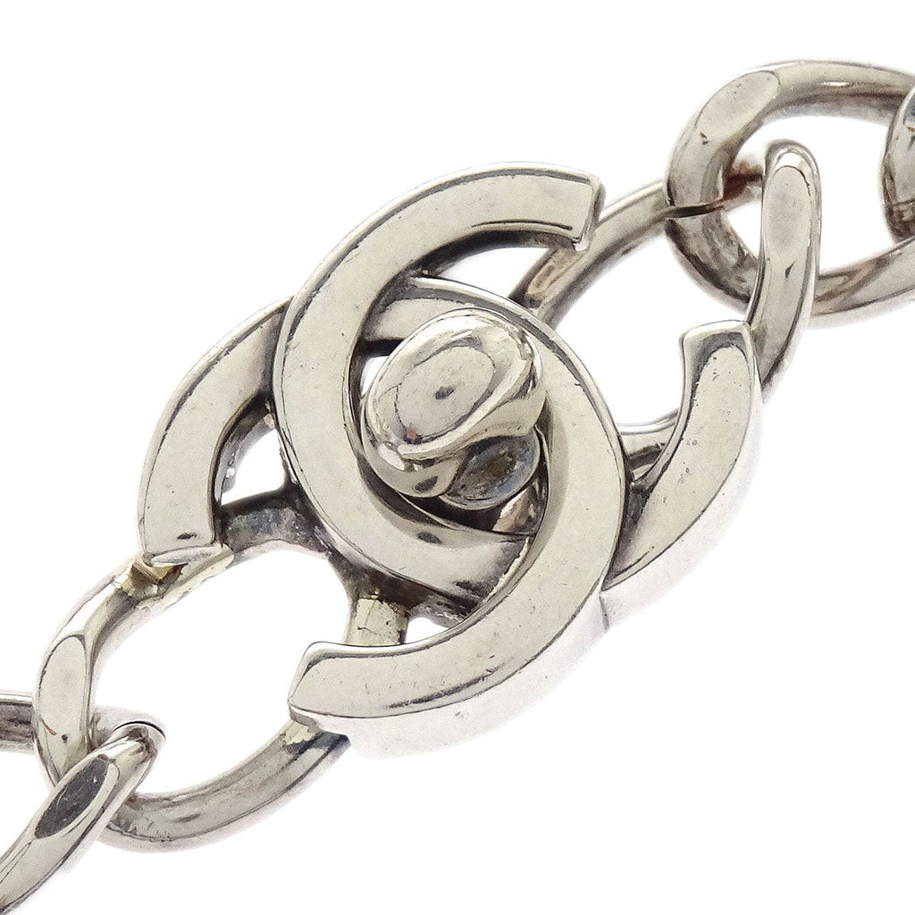 Chanel CC Turnlock Bracelet Silver 96P