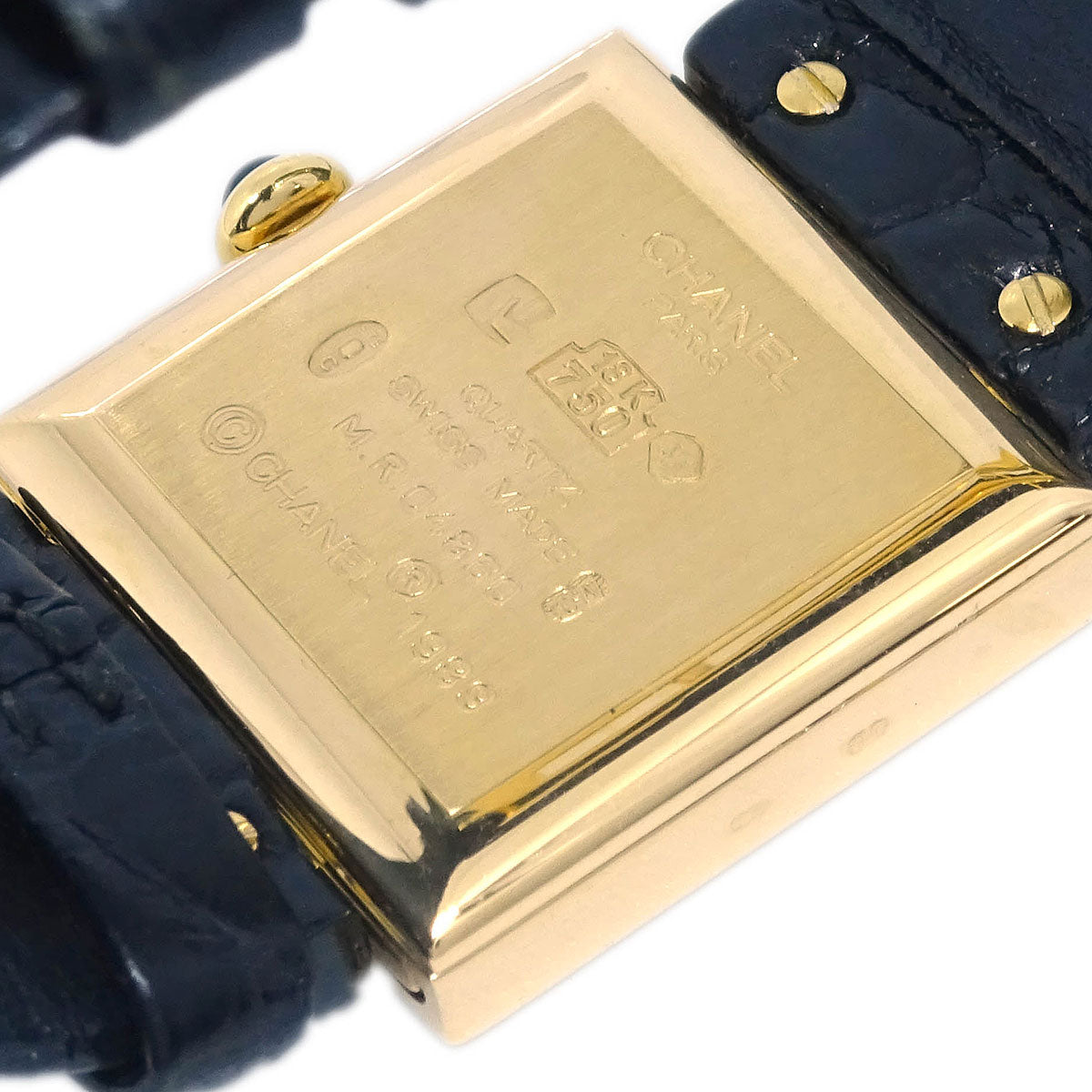 Chanel * Mademoiselle Watch 18KYG Alligator