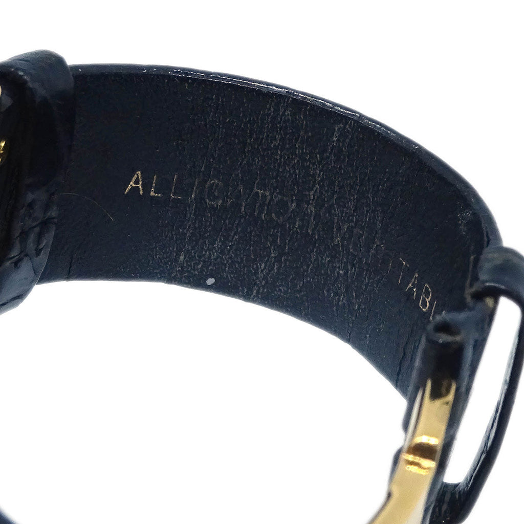 Chanel * Mademoiselle Watch 18KYG Alligator