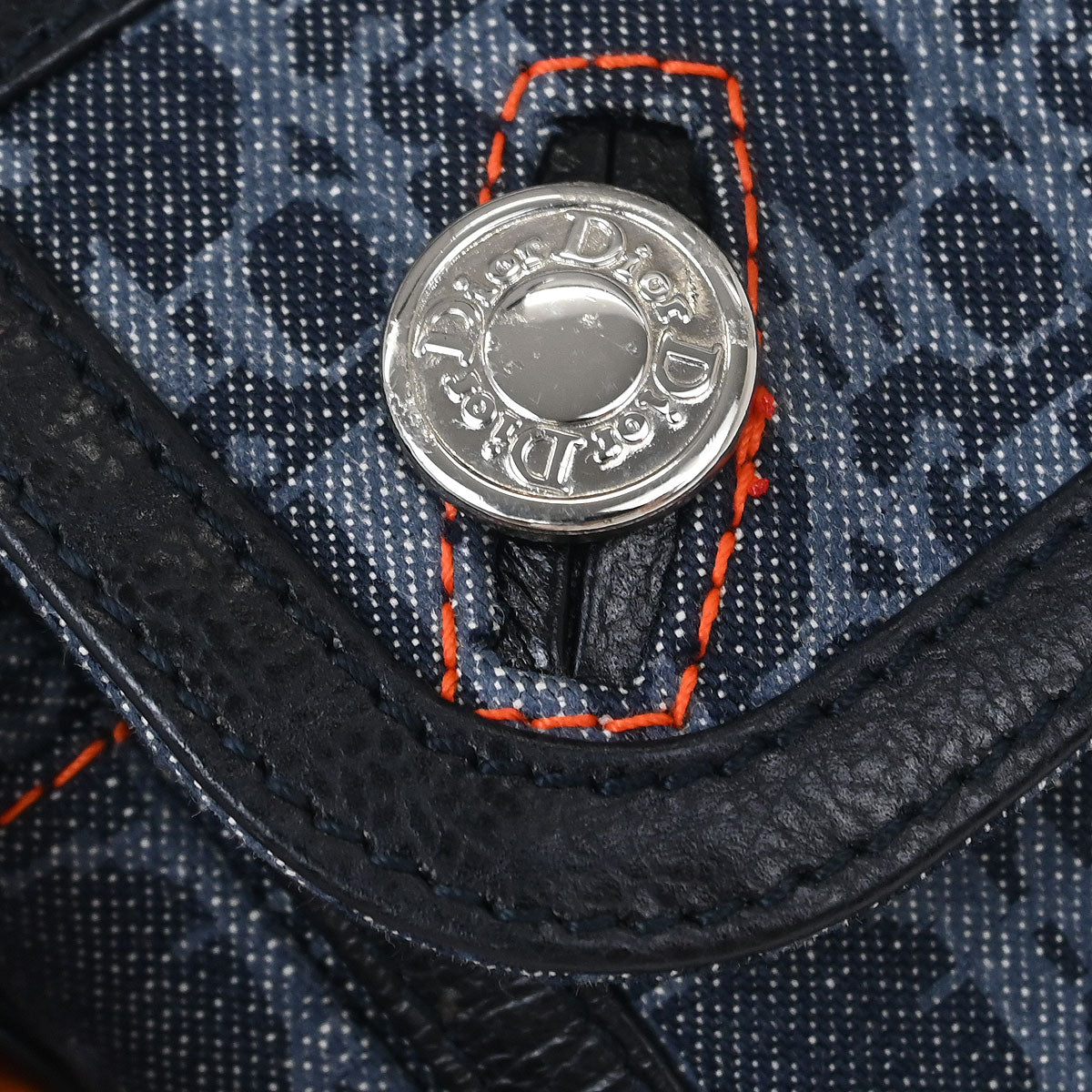 Christian Dior 2005 Navy Trotter Flight Handbag