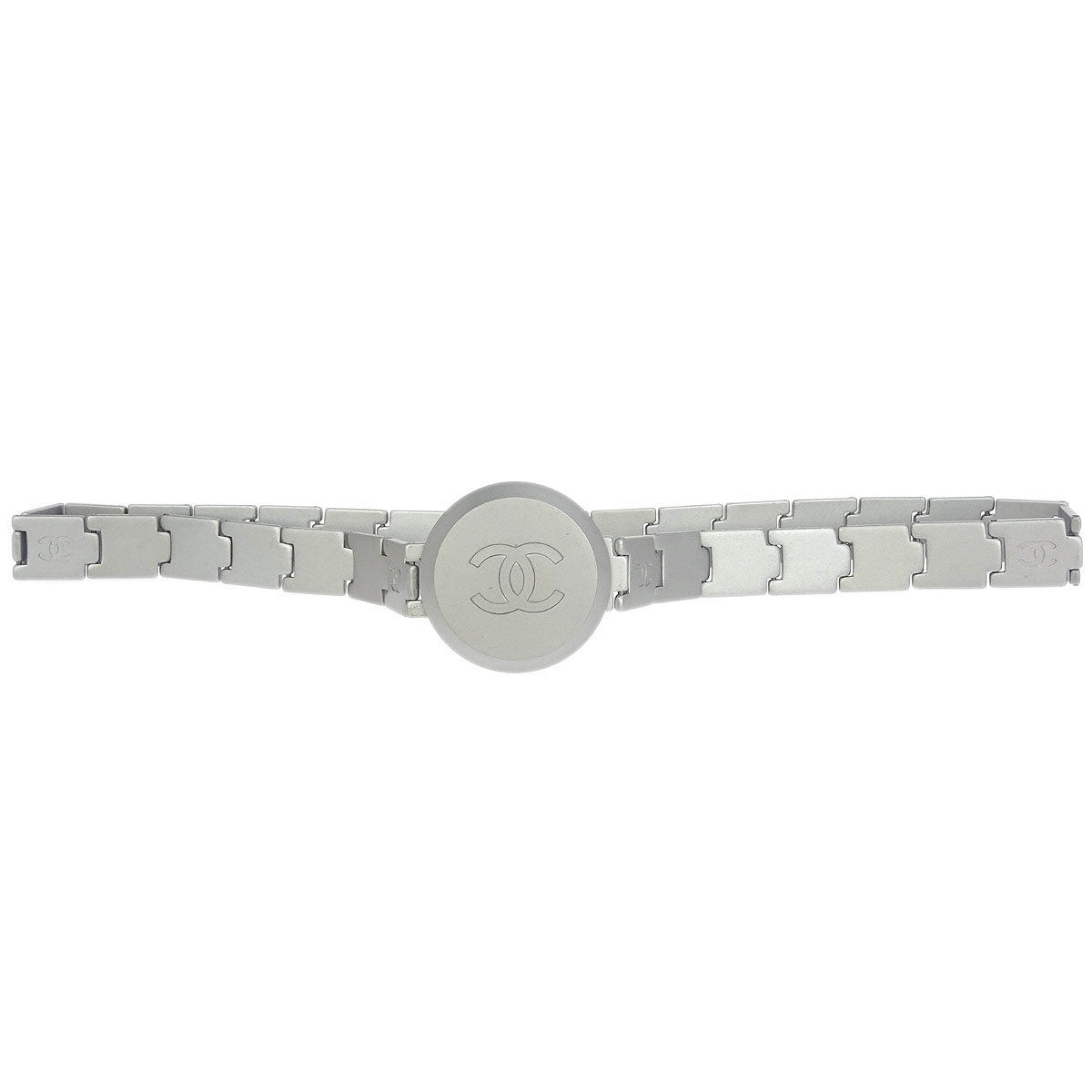 Chanel Medallion Silver Belt 99P Small Good