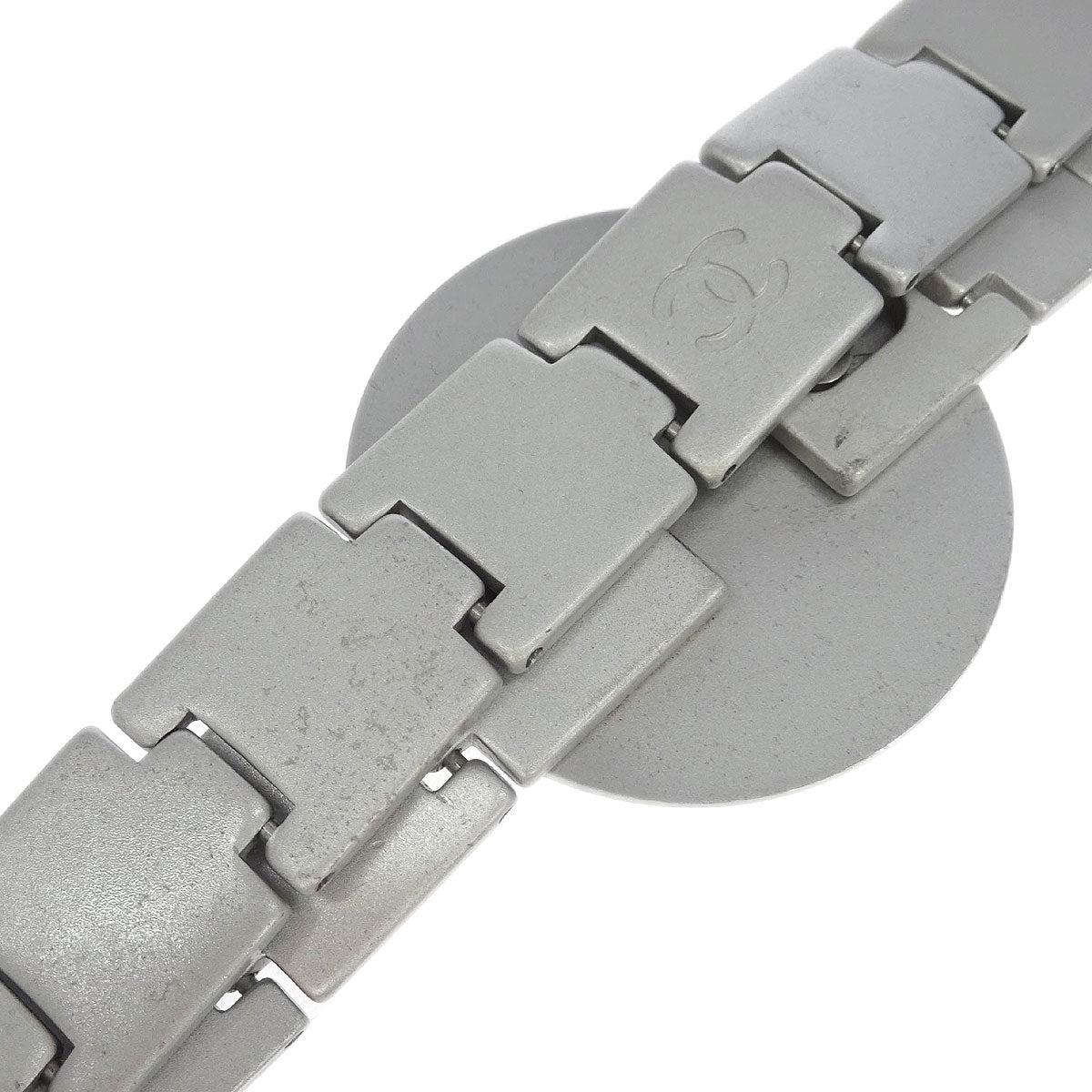 Chanel Medallion Silver Belt 99P Small Good