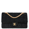 Chanel 2002-2003 Black Pony Hair Medium Classic Double Flap Shoulder Bag