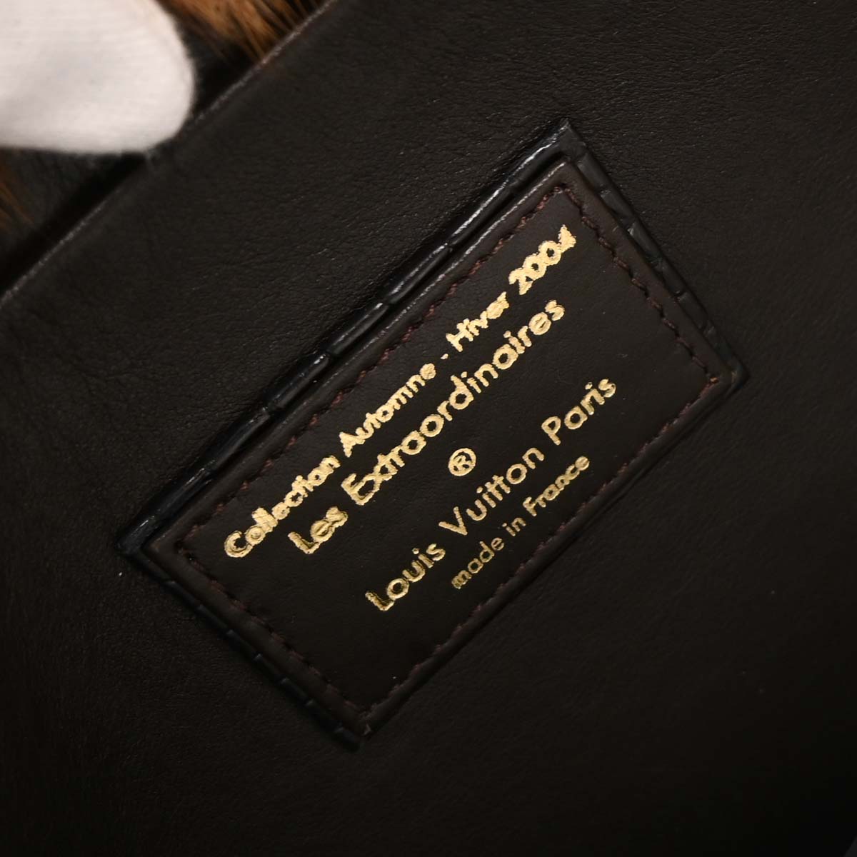 Louis Vuitton 2004 * Monogram Mink Alligator Fabuleux Extraordinaires Handbag M92700