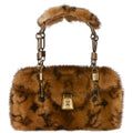 Louis Vuitton * 2004 Monogram Mink Crocodile Mini Papillon Handbag M92703