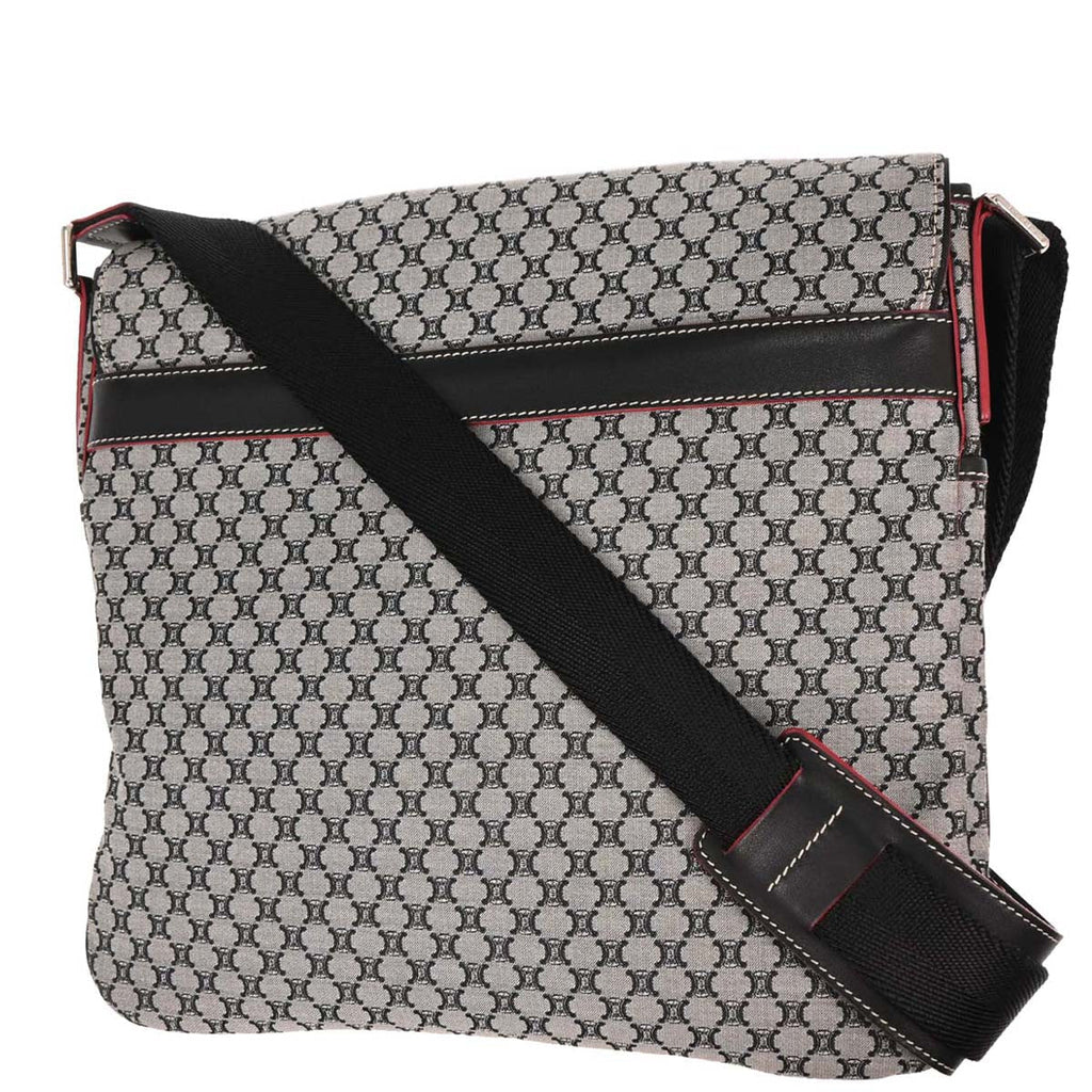 Celine * Gray Macadam Messenger Bag