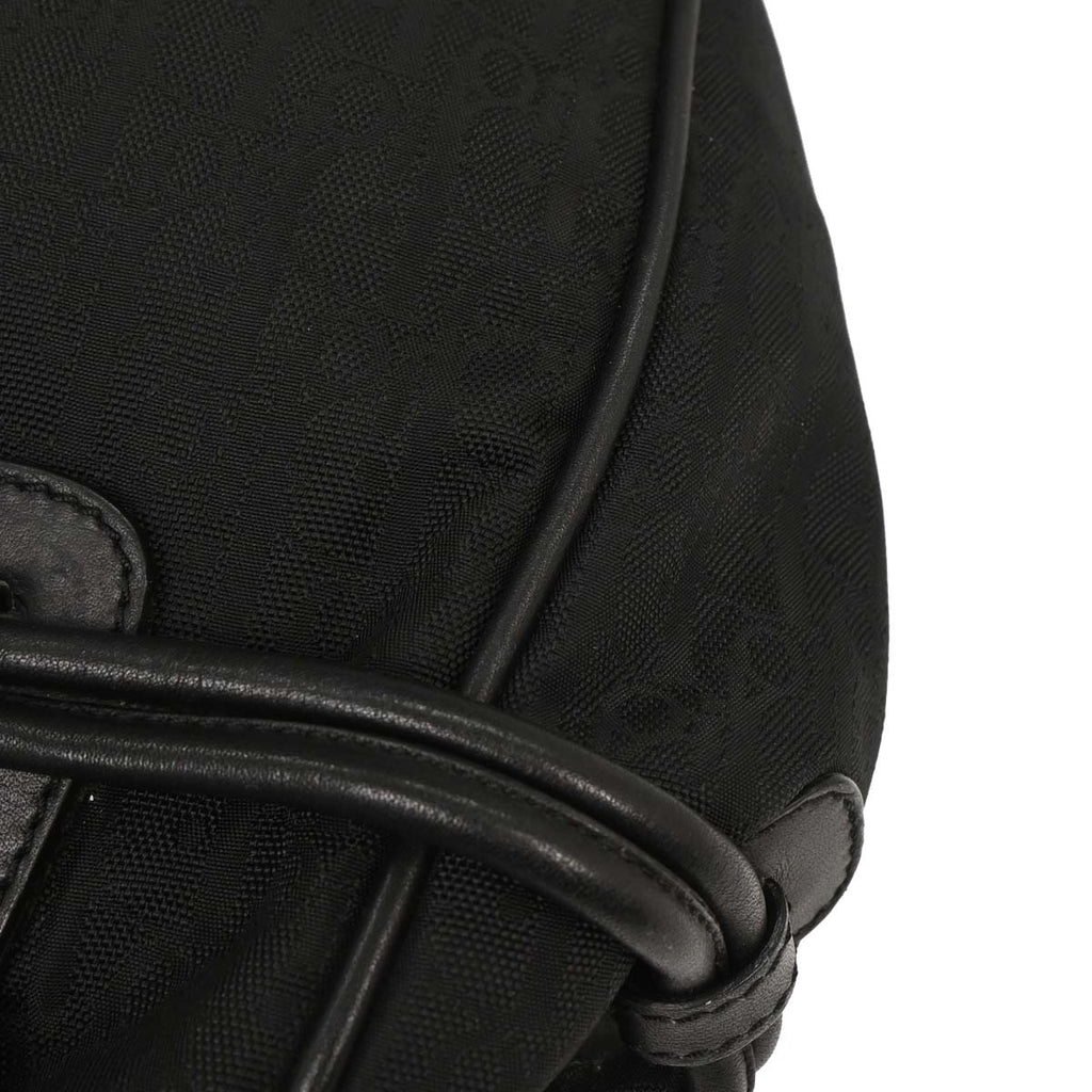 Christian Dior 2007 Black Diorissimo Bow Trotter Tote Bag