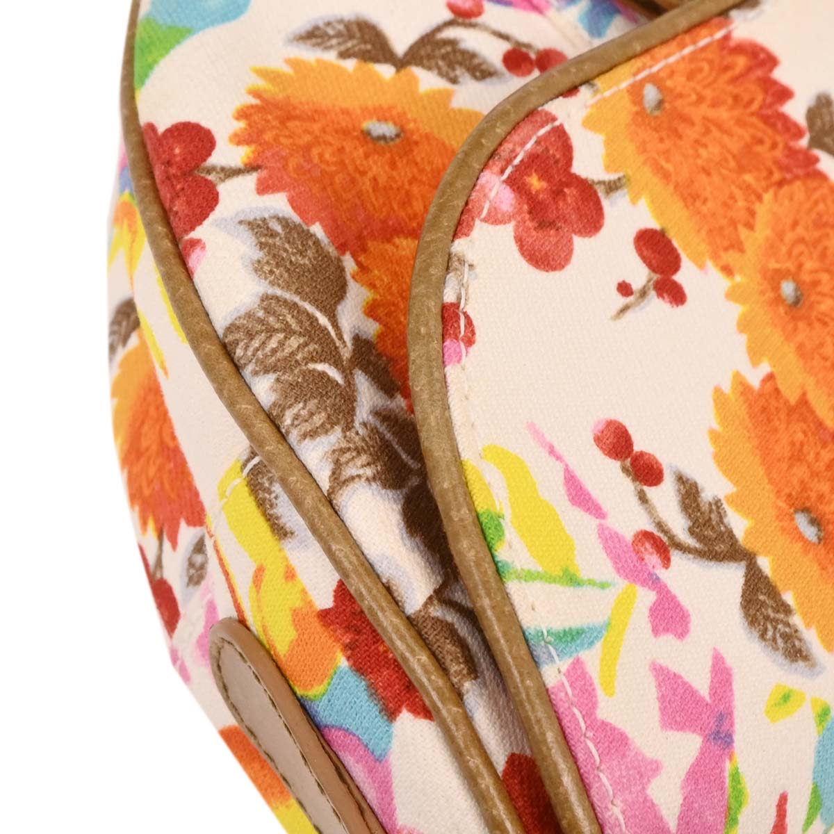 Christian Dior 2005 Multicolor Floral Saddle Handbag