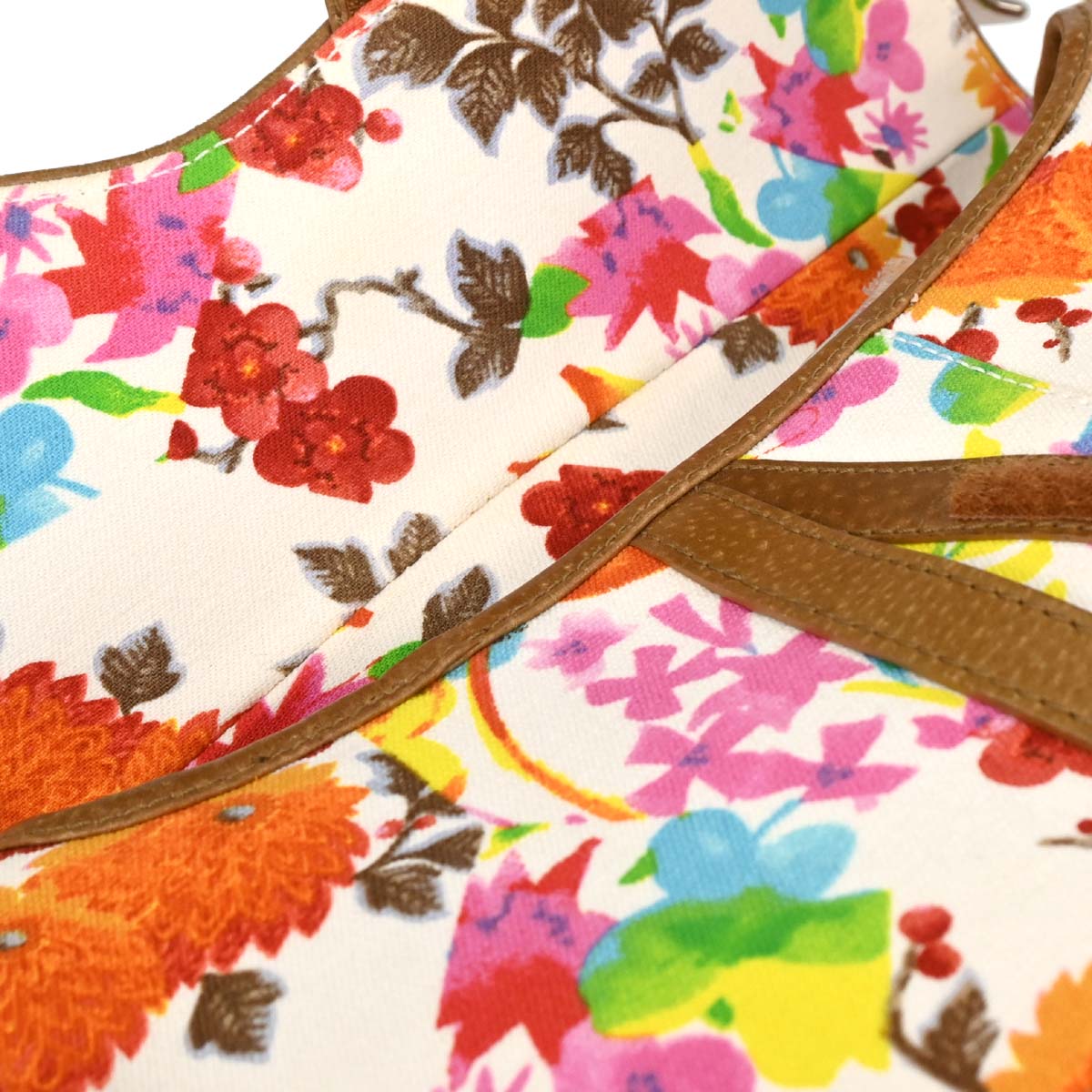 Christian Dior 2005 Multicolor Floral Saddle Handbag