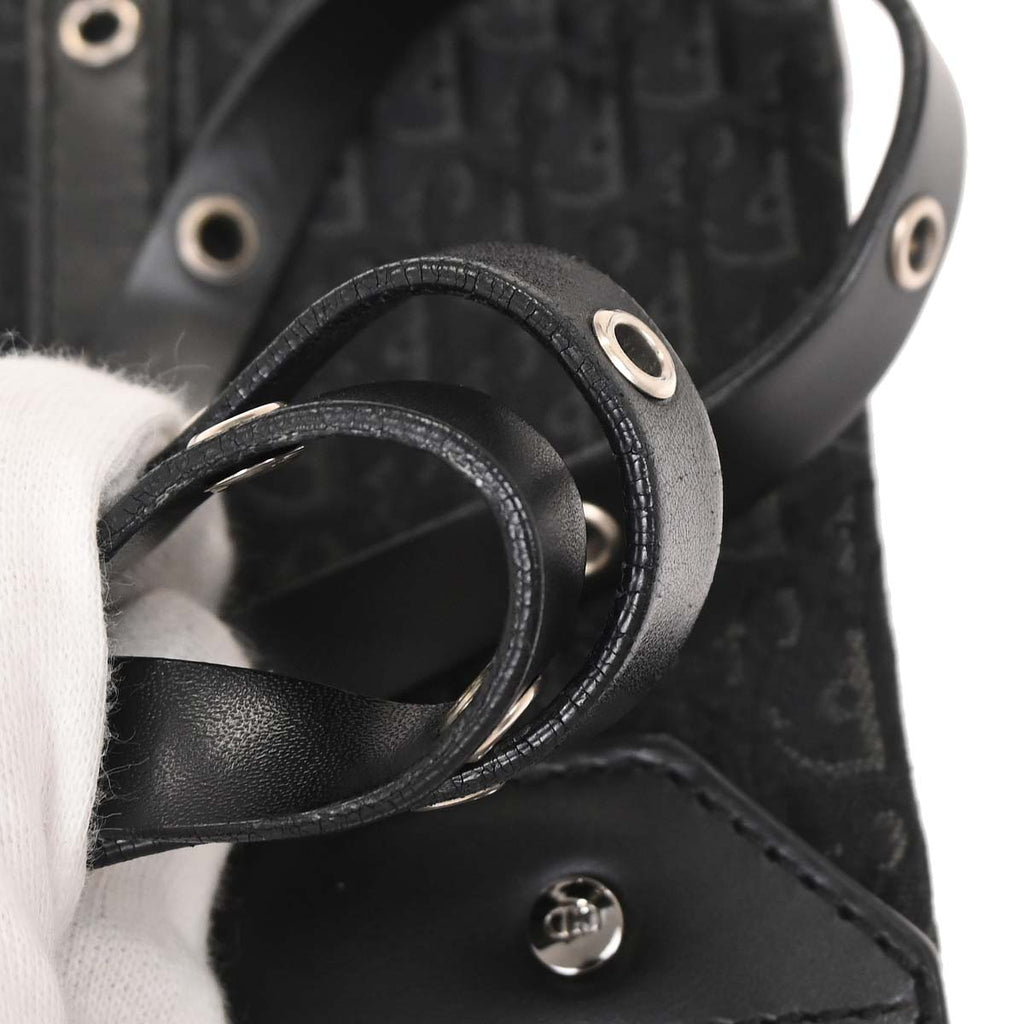 Christian Dior 2003 Black Street Chic Trotter Handbag
